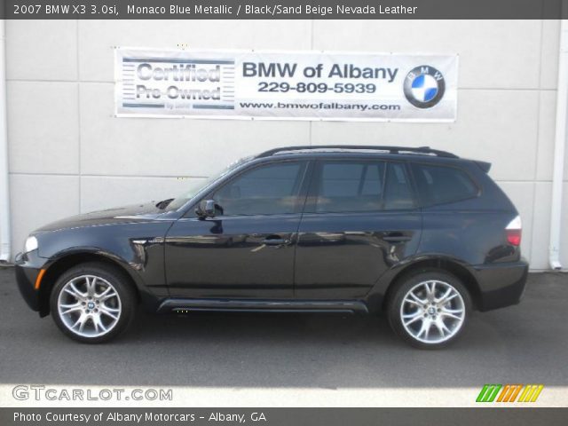 2007 BMW X3 3.0si in Monaco Blue Metallic