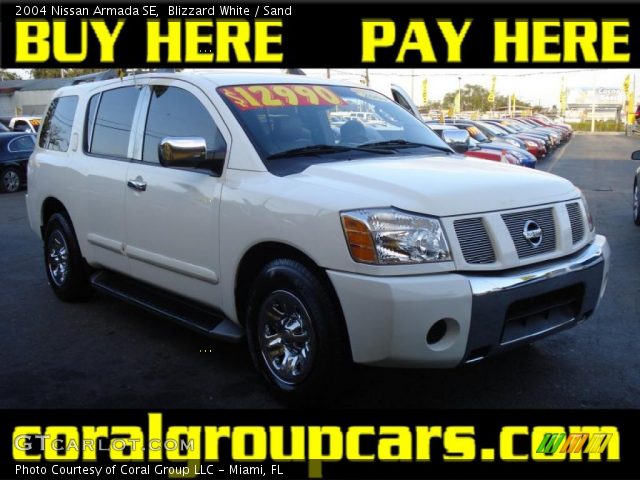 2004 Nissan Armada SE in Blizzard White