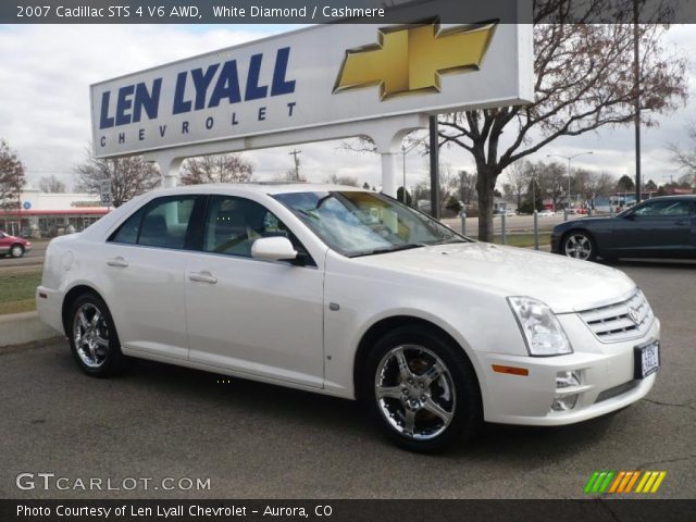 2007 Cadillac STS 4 V6 AWD in White Diamond