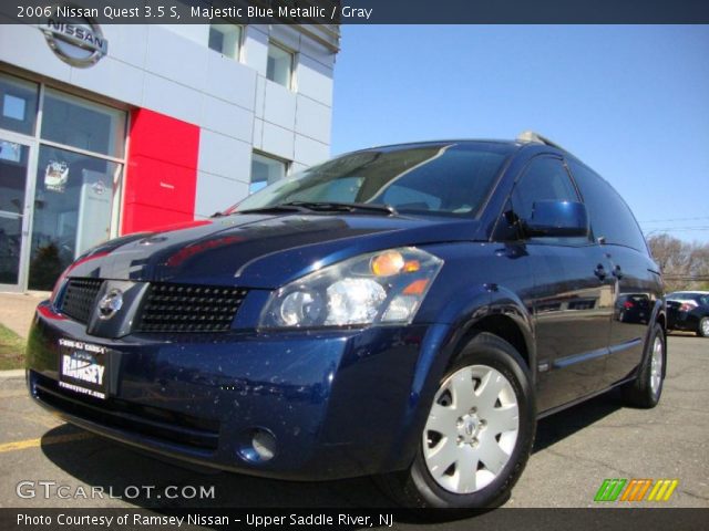 2006 Nissan Quest 3.5 S in Majestic Blue Metallic