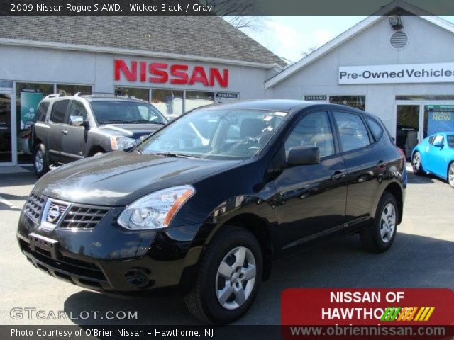 2009 Nissan Rogue S AWD in Wicked Black
