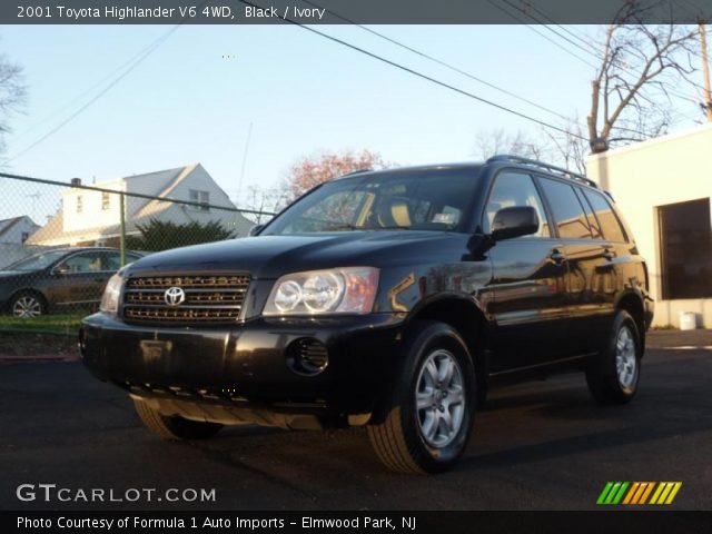 2001 Toyota Highlander V6 4WD in Black