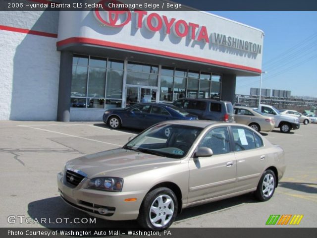 2006 Hyundai Elantra GLS Sedan in Champagne Beige