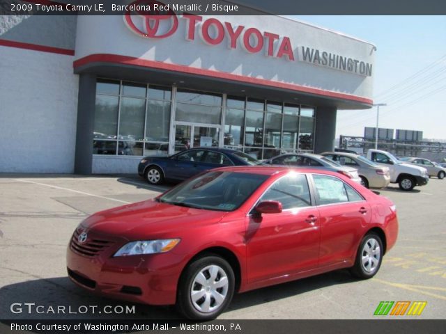2009 Toyota Camry LE in Barcelona Red Metallic