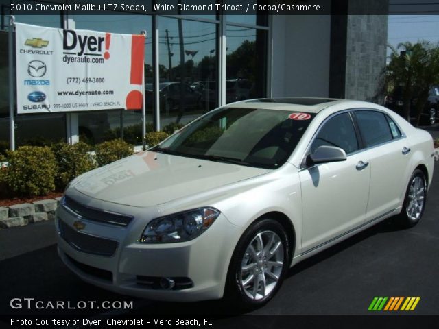 2010 Chevrolet Malibu LTZ Sedan in White Diamond Tricoat