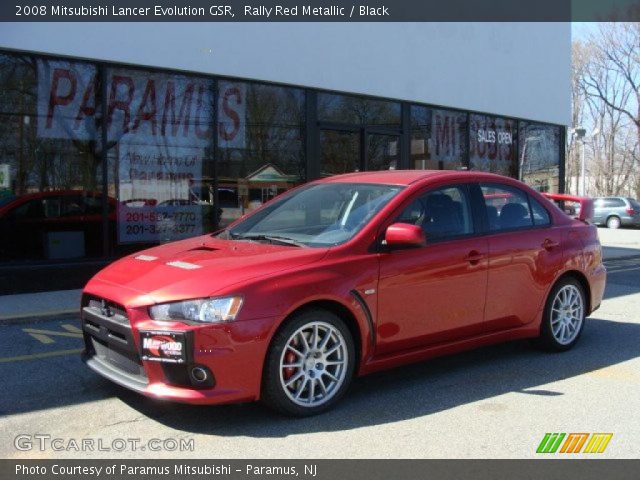 2008 Mitsubishi Lancer Evolution GSR in Rally Red Metallic