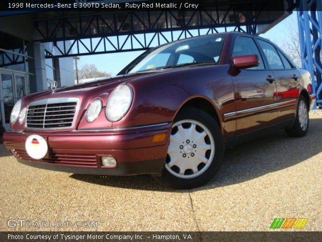 1998 Mercedes-Benz E 300TD Sedan in Ruby Red Metallic