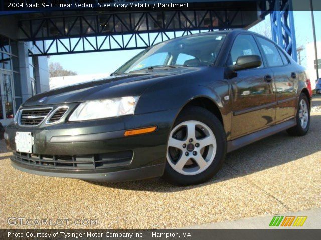 2004 Saab 9-3 Linear Sedan in Steel Gray Metallic