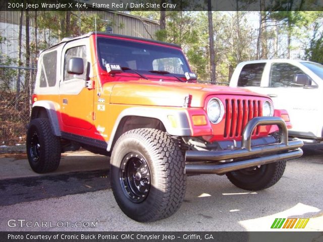2004 Jeep Wrangler X 4x4 in Flame Red