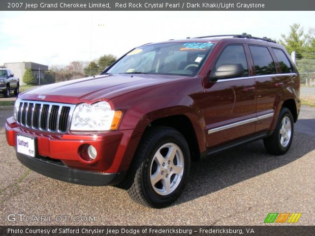 Red Rock Crystal Pearl 2007 Jeep Grand Cherokee Limited