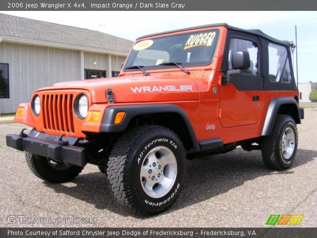 2006 Jeep Wrangler X 4x4 in Impact Orange