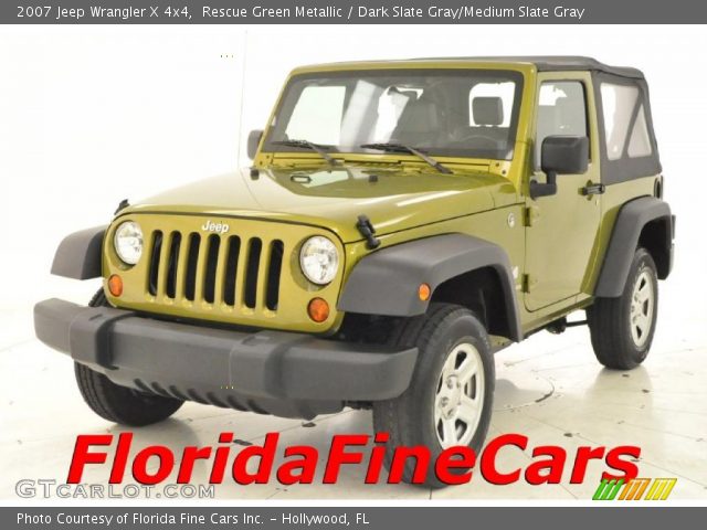 2007 Jeep Wrangler X 4x4 in Rescue Green Metallic