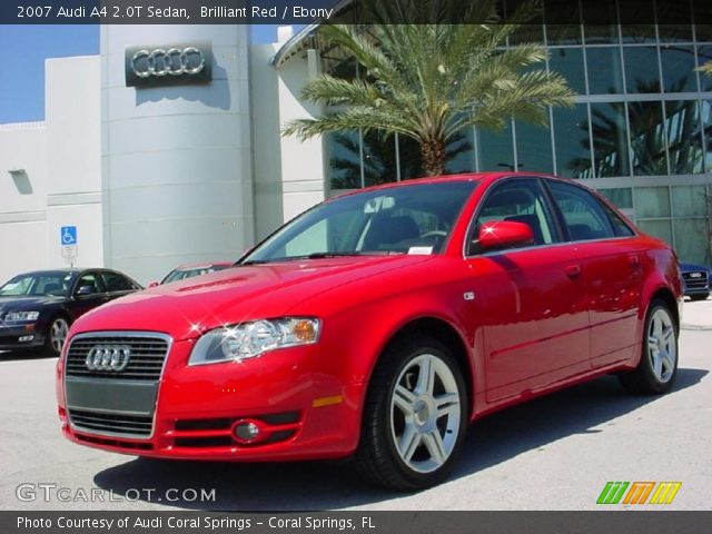 2007 Audi A4 2.0T Sedan in Brilliant Red