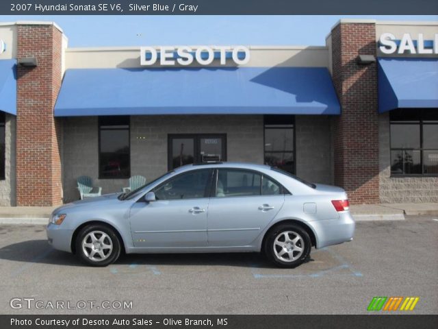 2007 Hyundai Sonata SE V6 in Silver Blue