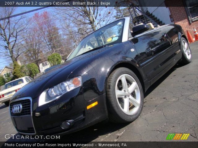 2007 Audi A4 3.2 quattro Cabriolet in Brilliant Black