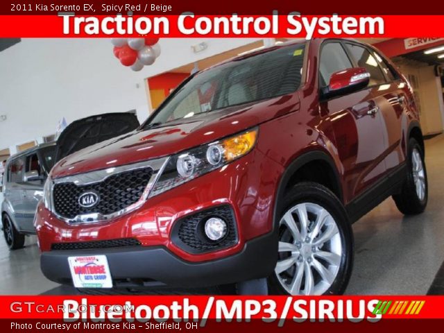 2011 Kia Sorento EX in Spicy Red