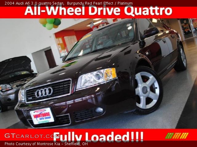 2004 Audi A6 3.0 quattro Sedan in Burgundy Red Pearl Effect