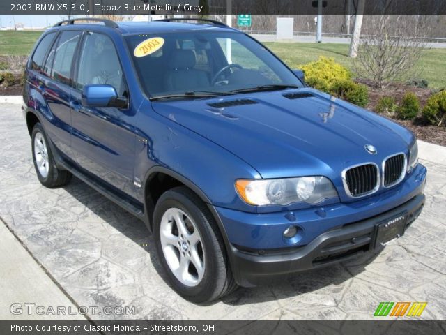 2003 BMW X5 3.0i in Topaz Blue Metallic