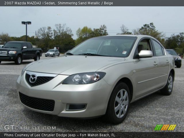 2007 Mazda MAZDA3 i Sedan in Shimmering Sand Metallic