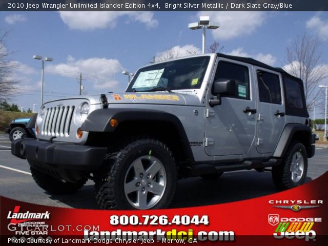 2010 Jeep Wrangler Unlimited Islander Edition 4x4 in Bright Silver Metallic