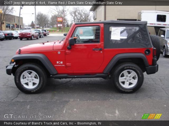 2007 Jeep Wrangler X 4x4 in Flame Red
