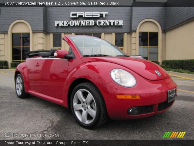 2007 Volkswagen New Beetle 2.5 Convertible in Salsa Red