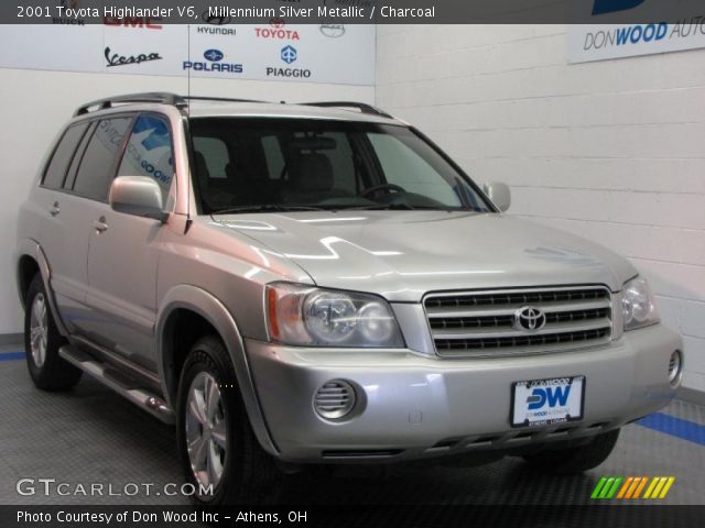 2001 Toyota Highlander V6 in Millennium Silver Metallic