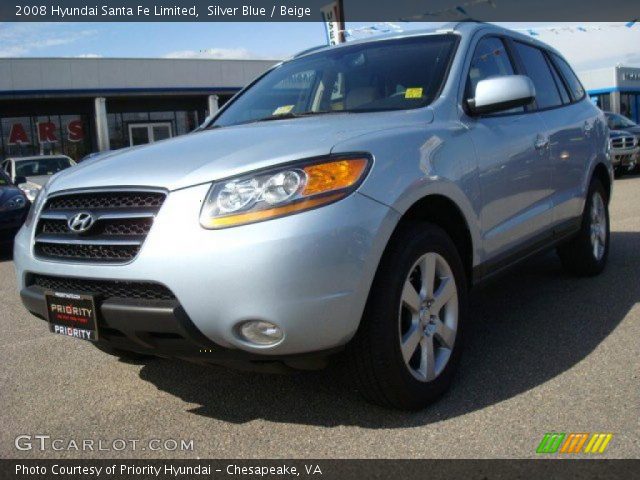 2008 Hyundai Santa Fe Limited in Silver Blue