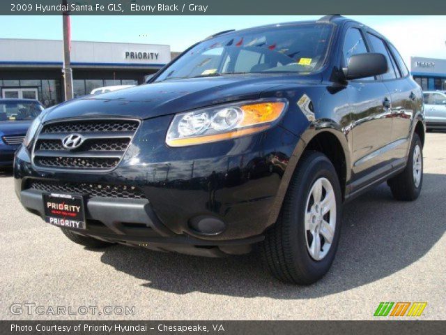 2009 Hyundai Santa Fe GLS in Ebony Black