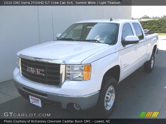 2010 GMC Sierra 2500HD SLT Crew Cab 4x4 in Summit White