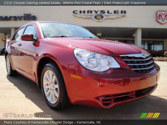 2010 Chrysler Sebring Limited Sedan in Inferno Red Crystal Pearl