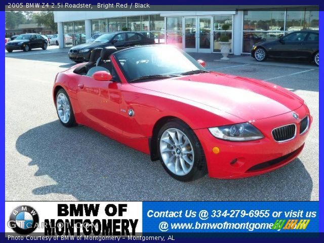 2005 BMW Z4 2.5i Roadster in Bright Red