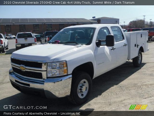 2010 Chevrolet Silverado 2500HD Crew Cab 4x4 Utility Truck in Summit White