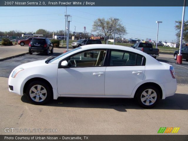 2007 Nissan Sentra 2.0 in Fresh Powder White