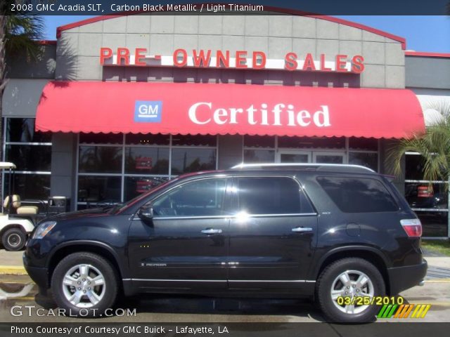 2008 GMC Acadia SLT in Carbon Black Metallic