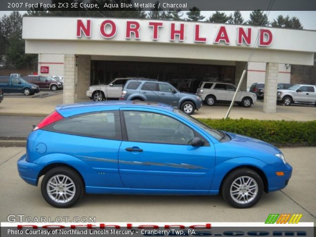 2007 Ford Focus ZX3 SE Coupe in Aqua Blue Metallic