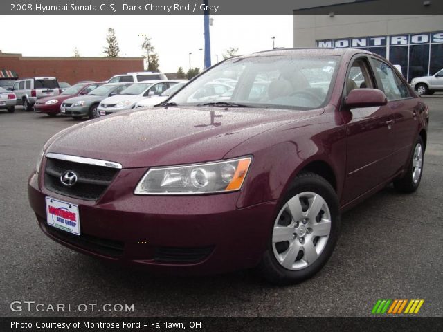2008 Hyundai Sonata GLS in Dark Cherry Red
