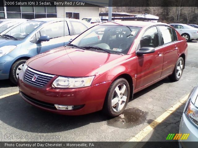2006 Saturn ION 3 Sedan in Berry Red