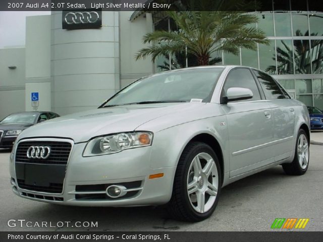 2007 Audi A4 2.0T Sedan in Light Silver Metallic