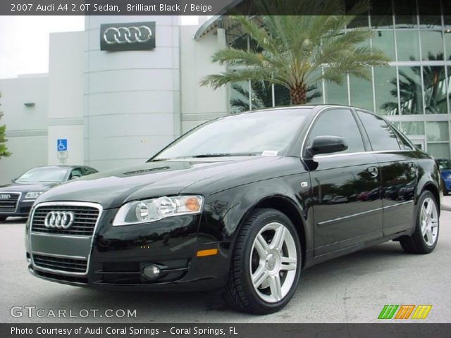 2007 Audi A4 2.0T Sedan in Brilliant Black
