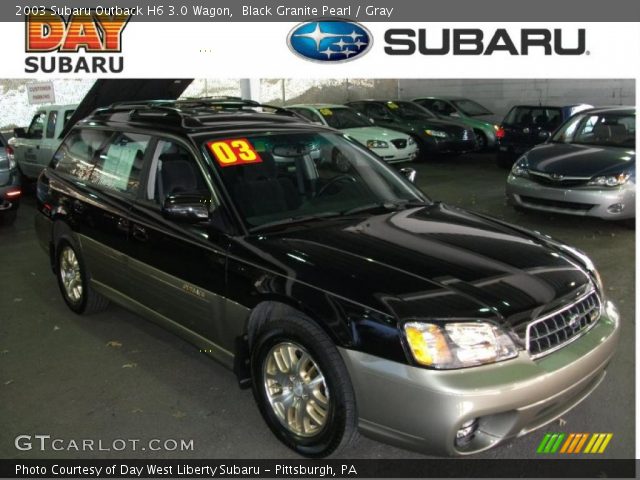 2003 Subaru Outback H6 3.0 Wagon in Black Granite Pearl