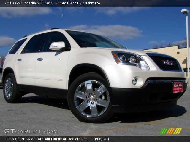 2010 GMC Acadia SLT AWD in Summit White