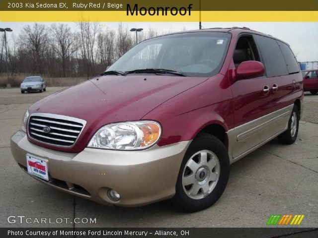 2003 Kia Sedona EX in Ruby Red