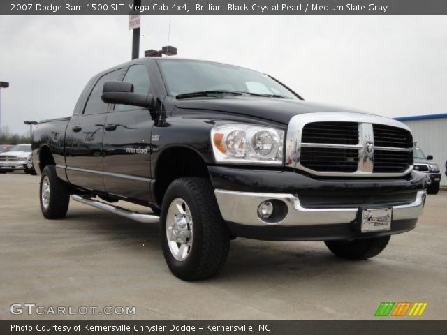2007 Dodge Ram 1500 SLT Mega Cab 4x4 in Brilliant Black Crystal Pearl