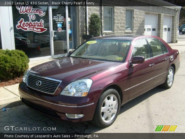2003 Lexus LS 430 Sedan in Black Cherry Pearl