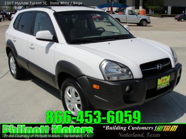 2007 Hyundai Tucson SE in Stone White