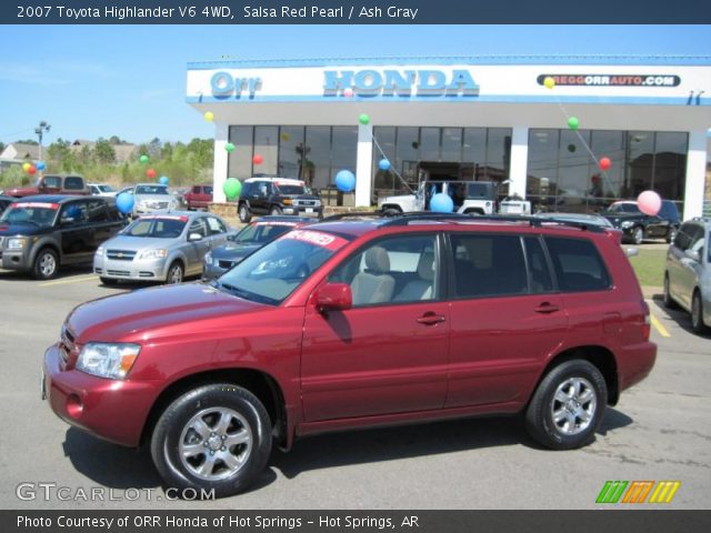 2007 Toyota Highlander V6 4WD in Salsa Red Pearl