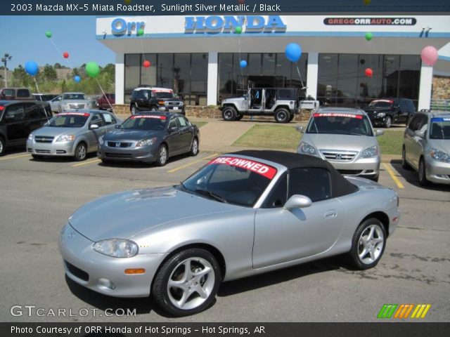 2003 Mazda MX-5 Miata Roadster in Sunlight Silver Metallic