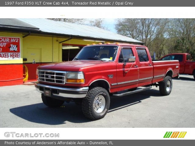 1997 Ford F350 XLT Crew Cab 4x4 in Toreador Red Metallic