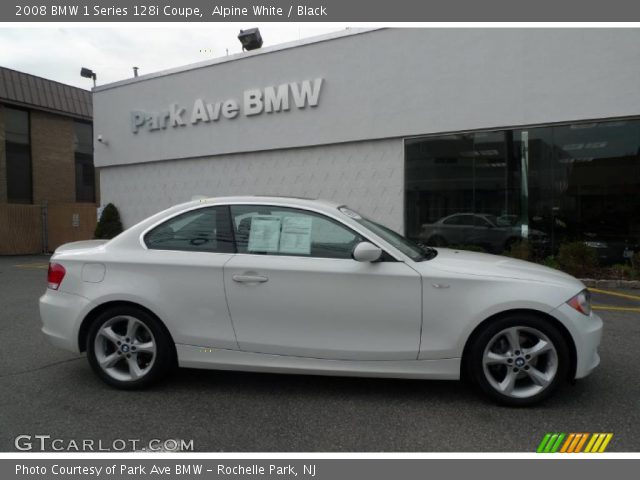 2008 BMW 1 Series 128i Coupe in Alpine White